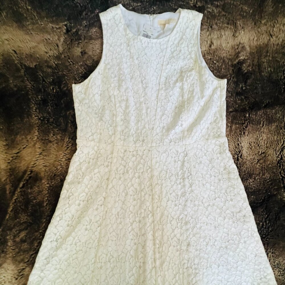 Michael Kors White Lace Mini Dress